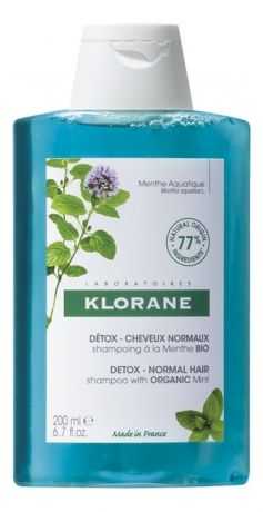 Шампунь для волос с органическим экстрактом водной мяты Detox Cheveux Normaux: Шампунь 200мл