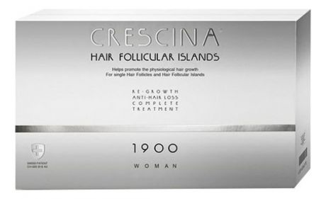 Комплекс для волос HFI 1900 Woman Re-Growth Anti-Hair Loss (лосьон для стимуляции роста 10*3,5мл + лосьон против выпадения 10*3,5мл)