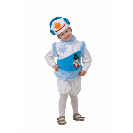Карнавальные костюмы Батик Карнавальный костюм Снеговик снежный Плюшевая сказка 271