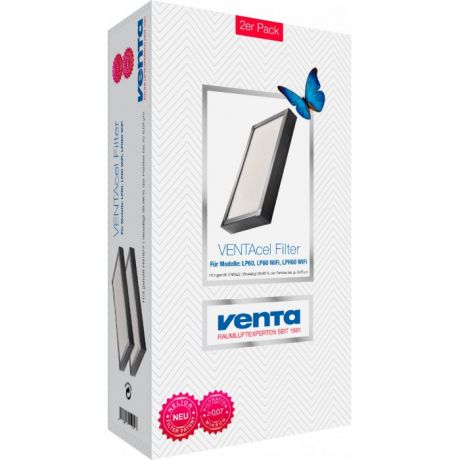 Увлажнители и очистители воздуха Venta Фильтр тонкой очистки Premium VENTAcel H13 Nelior для LP60/LPH60/AP902/AH902 2 шт.