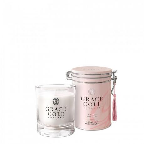 Бытовая химия Grace Свеча ароматическая Cole Дикий инжир и розовый кедр 11 см