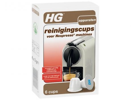 Бытовая химия HG Капсулы для очистки кофемашин Nespresso 6 шт.