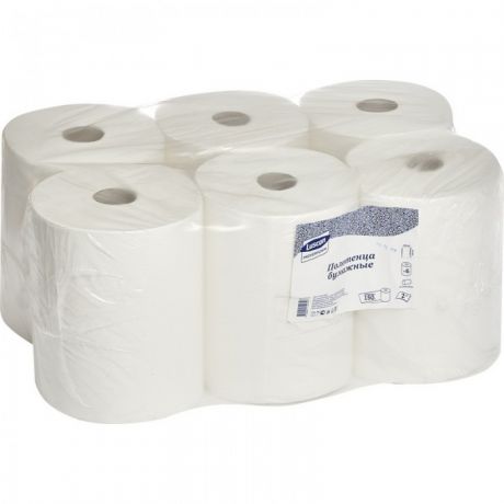 Хозяйственные товары Luscan Professional Полотенца бумажные для диспенсеров в рулонах 2-х слойные 150 метров 6 шт. 613119
