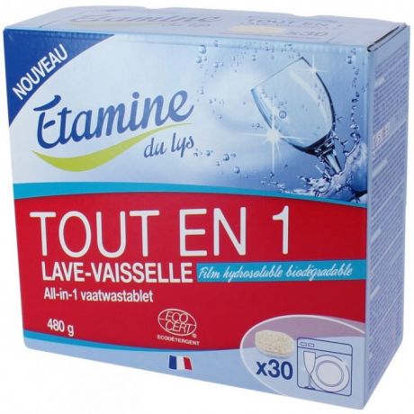 Бытовая химия Etamine Du Lys Таблетки для посудомоечных машин Все в 1, 30 шт