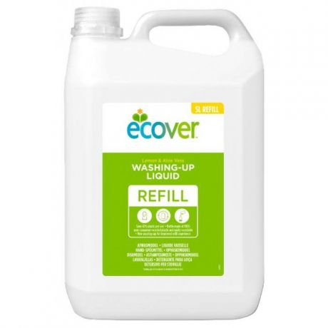 Бытовая химия Ecover Экологическая жидкость для мытья посуды c лимоном и алоэ-вера 5 л