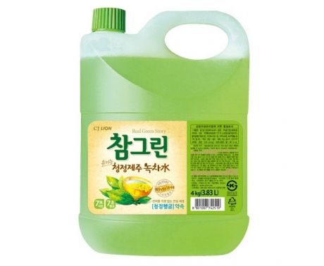 Бытовая химия Lion Средство для мытья посуды Chamgreen С ароматом зеленого чая 3830 мл