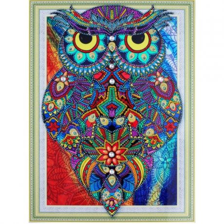 Картины своими руками Color Kit Алмазная картина с фигурными стразами Рубиновая сова