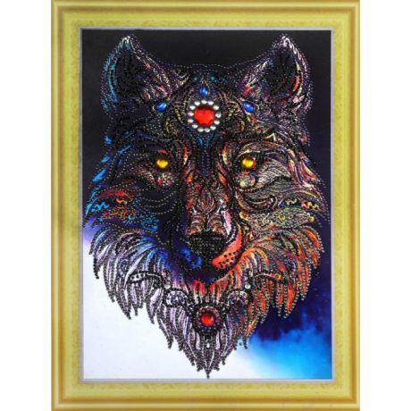 Картины своими руками Color Kit Алмазная картина с фигурными стразами Волчица