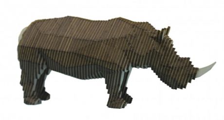Сборные модели Uniwood Деревянный конструктор Носорог с набором карандашей