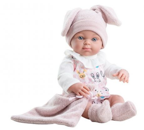 Куклы и одежда для кукол Paola Reina Кукла Бэби в шапке с ушками девочка 32 см