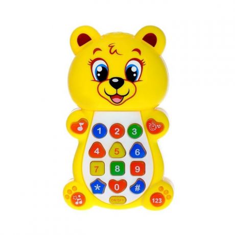 Электронные игрушки Zabiaka Игрушка музыкальная обучающая Медвежонок с проектором