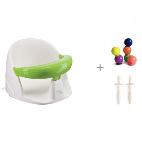 Горки и сиденья для ванн Happy Baby Сиденье для ванны Favorite с игрушками IQ-Bubbles и зубными щетками Tooth Brushes