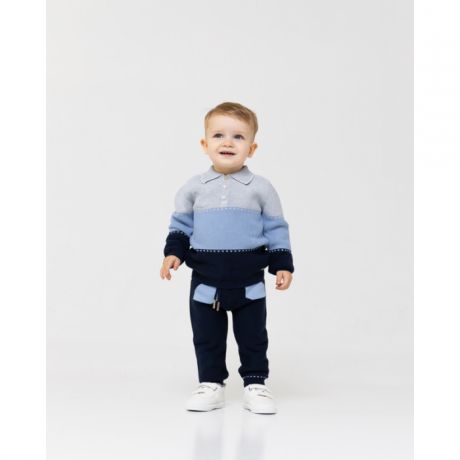 Комплекты детской одежды Leoking Костюм для мальчика полосатая кофта со штанишками из 100% хлопка 8362