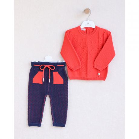 Комплекты детской одежды Leoking Костюм для мальчика однотонная кофта со штанишками из 100% хлопка 8361