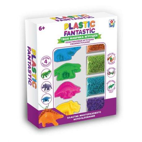 Наборы для создания украшений 1 Toy Plastic Fantastic Набор Динозавры