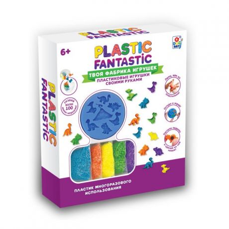 Наборы для создания украшений 1 Toy Plastic Fantastic Набор Динозавры-мини