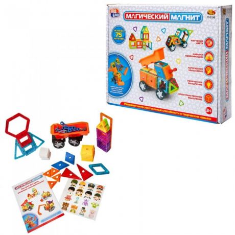 Конструкторы ABtoys Магический магнит (75 деталей)