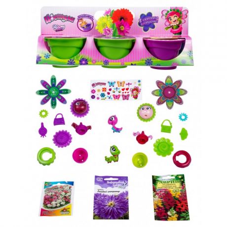 Наборы для выращивания 1 Toy Цветули Игровой набор для выращивания цветов