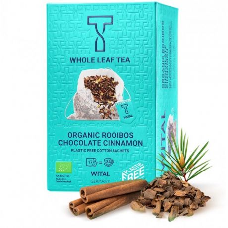 Чай Wital Чай органический травяной Ройбуш Шоколад с Корицей 17 пакетиков