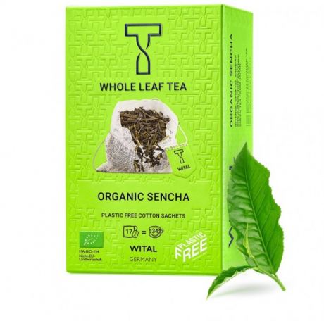 Чай Wital Чай органический органический зеленый Сенча 17 пакетиков