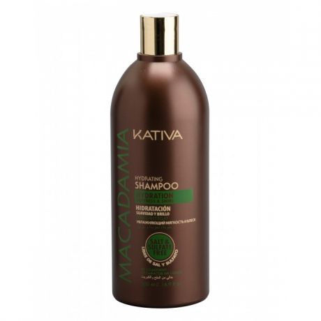 Косметика для мамы Kativa Macadamia Интенсивно увлажняющий шампунь для нормальных и поврежденных волос 500 мл