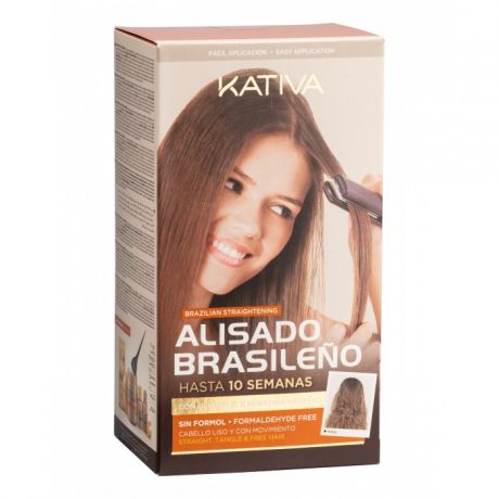 Косметика для мамы Kativa Набор для кератинового выпрямления и восстановления волос с маслом Арганы