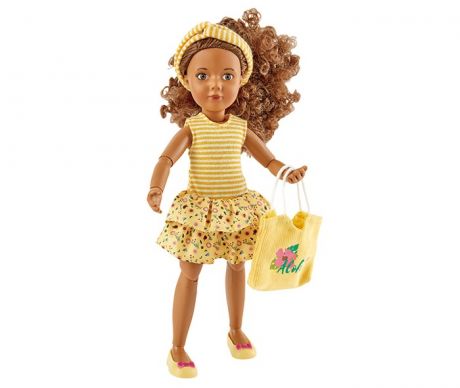 Куклы и одежда для кукол Kruselings Кукла Джой в летнем желтом наряде 23 см