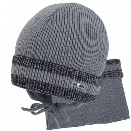 Шапки, варежки и шарфы ПриКиндер Комплект для мальчика (шапка и снуд) MK3-1712