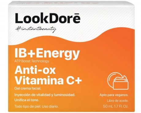 Косметика для мамы LookDore Легкий тонизирующий крем-флюид IB + Energy Anti-Ox Vitamin C Gel Cream 50 мл