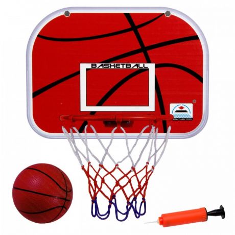 Спортивный инвентарь ХэппиЛенд Набор для игры в баскетбол (корзина со щитом, мяч, насос) 200161907