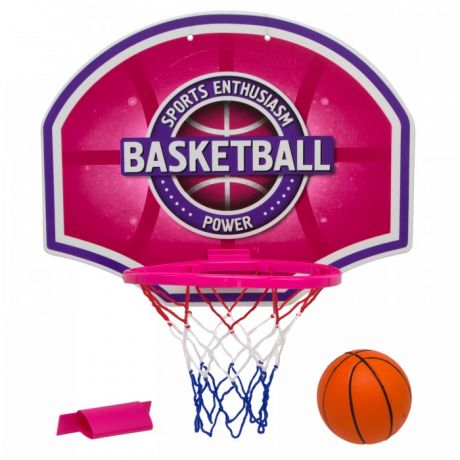 Спортивный инвентарь ХэппиЛенд Набор для игры в баскетбол (корзина со щитом, мяч, крепеж) 200201327