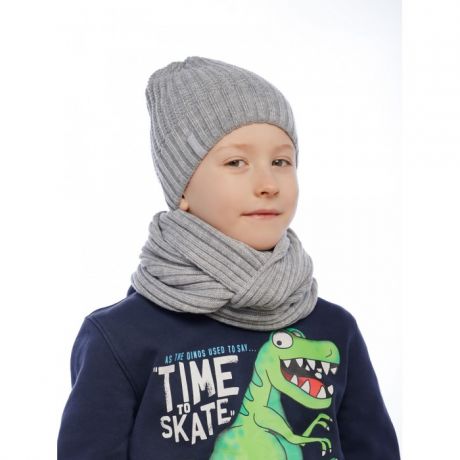 Шапки, варежки и шарфы Fishka Комплект (шапка, снуд) для мальчика MK3-4004