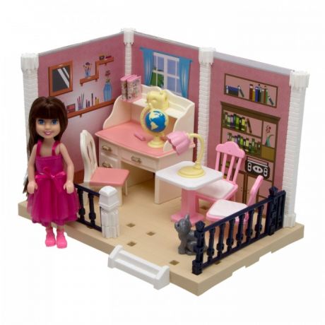 Кукольные домики и мебель ХэппиЛенд Игровой набор Уютная квартирка с куклой 200828824