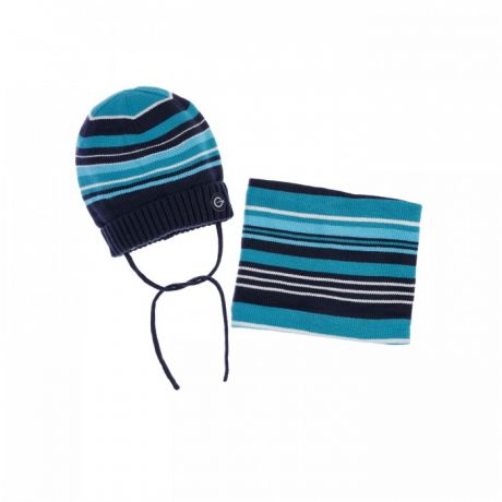 Шапки, варежки и шарфы Playtoday Комплект трикотажный для мальчиков шапка и снуд 32112047