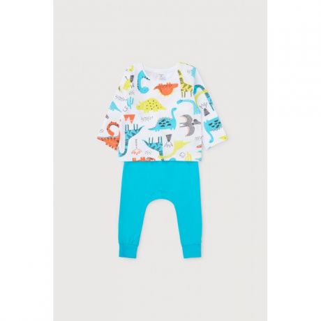Комплекты детской одежды Crockid Комплект для мальчика (джемпер и брюки) Динозавры К 2760