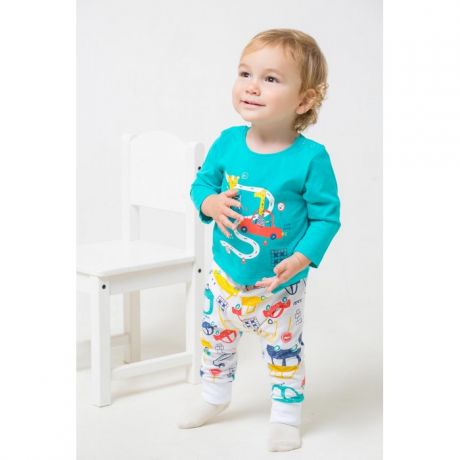 Комплекты детской одежды Crockid Комплект для мальчика (джемпер и брюки) Машинки К 2758