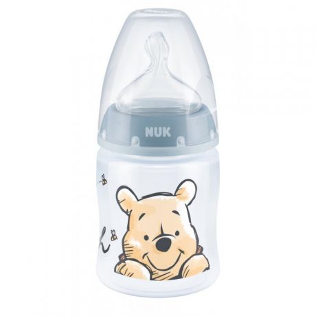 Бутылочки Nuk антиколиковая Disney Винни силиконовая соска индикатор температуры 0-6 мес. 150 мл