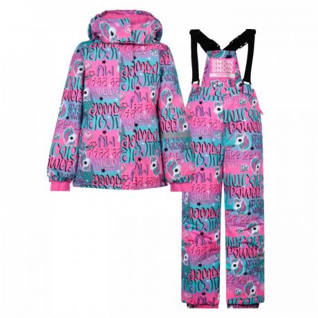 Утеплённые комплекты Playtoday Комплект зимний текстильный для девочек (куртка, брюки) 32121603