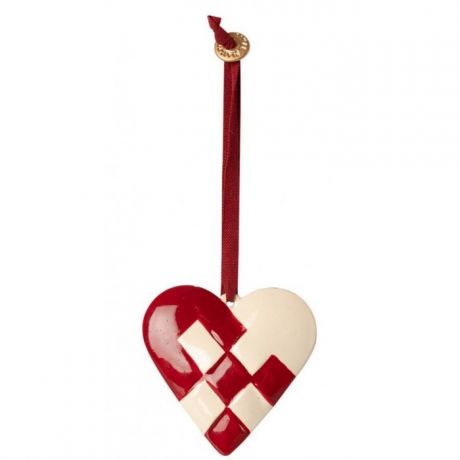 Елочные игрушки Maileg Елочная игрушка Плетеное сердце 6 см