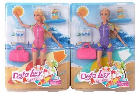 Куклы и одежда для кукол Defa Кукла сёрфингистка