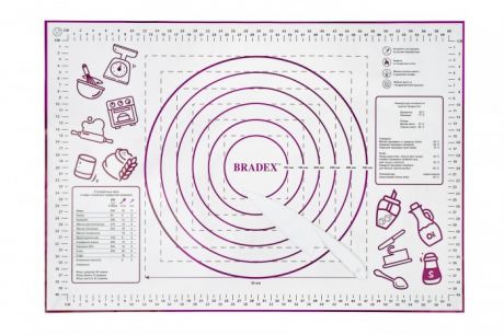 Выпечка и приготовление Bradex Набор: нож и коврик 66х46 см