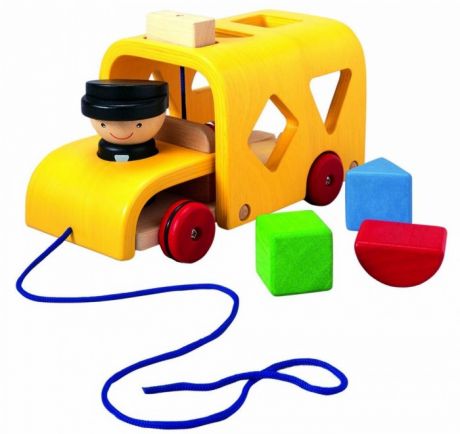 Деревянные игрушки Plan Toys Сортер Автобус