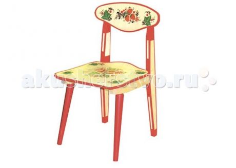 Детские столы и стулья Хохлома Стул детский разборный с хохломской росписью Ягоды