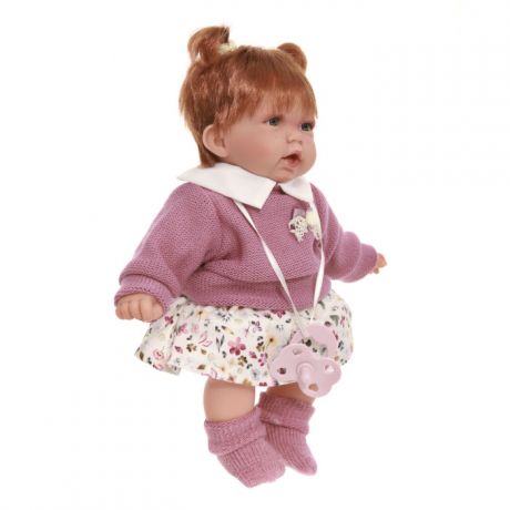 Куклы и одежда для кукол Munecas Antonio Juan Кукла озвученная Эмма в розовом 27 см
