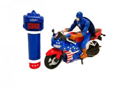 Радиоуправляемые игрушки Yongxiang Toys Радиоуправляемый мотоцикл Капитан Америка