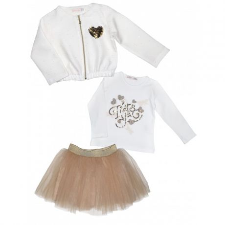 Юбки Baby Rose Комплект для девочки жакет, лонгслив, юбка 3545