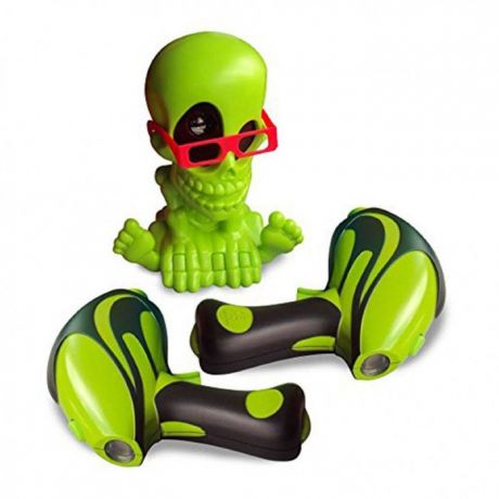 Интерактивные игрушки Johnny the Skull Тир проекционный 3D Джонни-Черепок с 2-мя бластерами