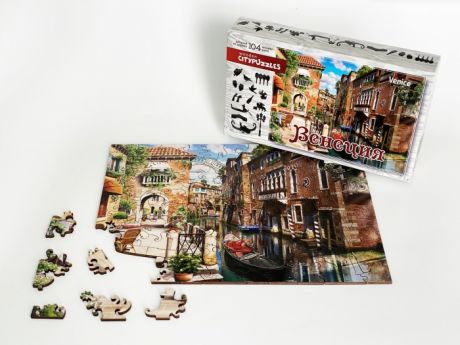 Пазлы Нескучные Игры Деревянный пазл Citypuzzles Венеция