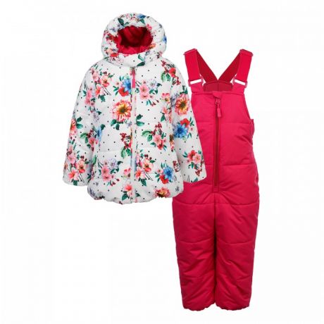Утеплённые комплекты Playtoday Куртка и полукомбинезон для девочек