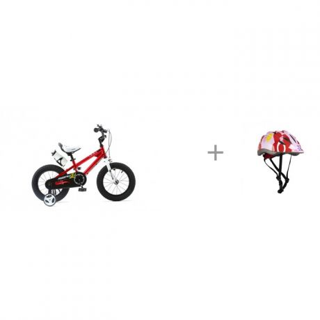 Шлемы и защита Maxiscoo Шлем для девочки и велосипед Royal Baby Freestyle Steel 16